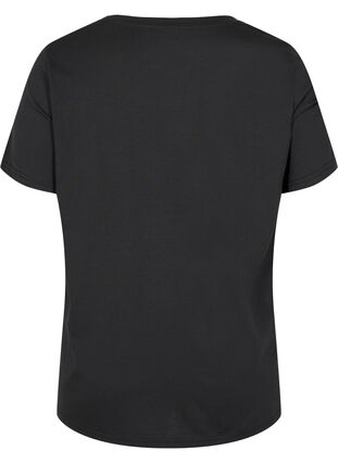 Kortærmet t-shirt med en rund halsudskæring, Black MB, Packshot image number 1