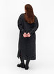 Lang oversize strikkjole med slids, Gr&aring;, Model image number 1