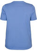 T-shirt i &oslash;kologisk bomuld med frontmotiv, Bl&aring;, Packshot image number 1