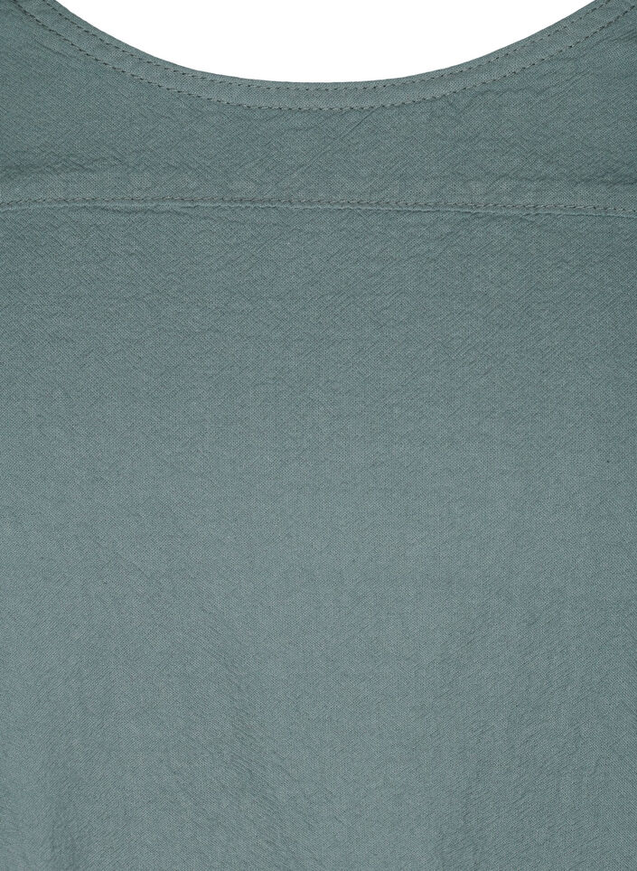 Kort&aelig;rmet kjole i bomuld, Gr&oslash;n, Packshot image number 2