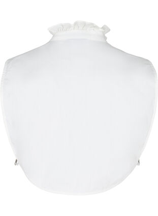 Løs skjortekrave med flæsekant, Bright White, Packshot image number 1
