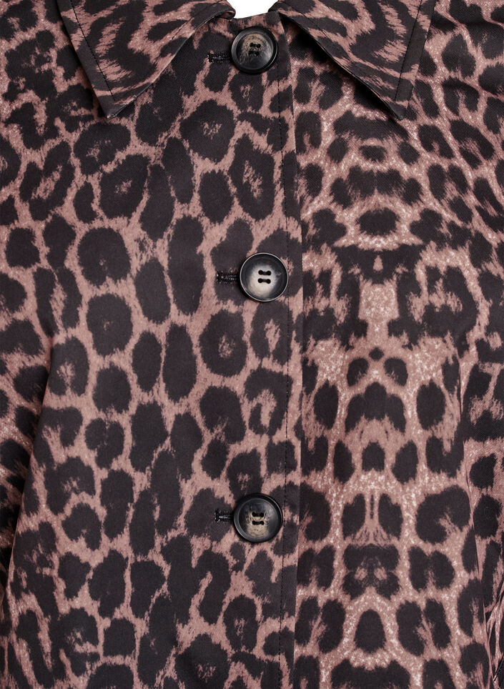 Frakke med leopardmønster, Brun, Packshot image number 2