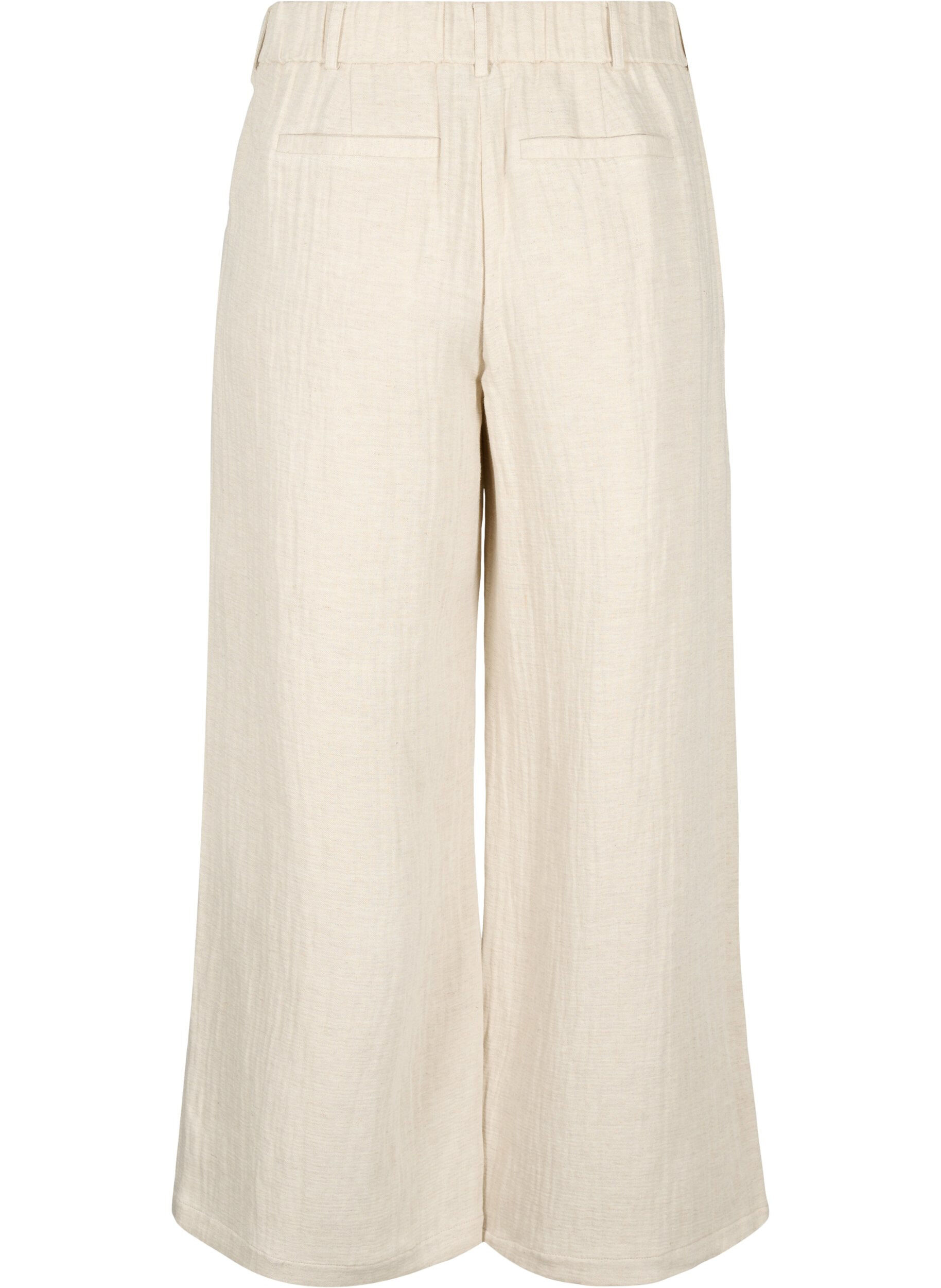 Zizzi Habitbukser i materialemix med h&oslash;r, Rainy Day, Packshot image number 1