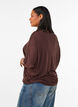 L&oslash;s T-shirt i viskosejersey, Brun, Model image number 2