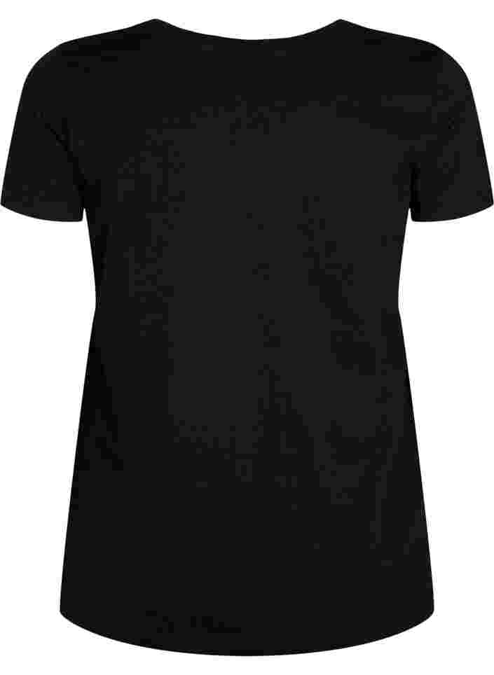 Trænings t-shirt med print, Black w.Less Is More, Packshot image number 1
