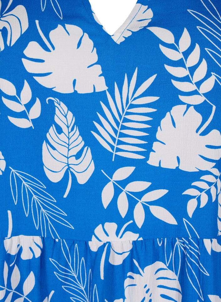 FLASH - Kjole med print og a-snit, Skydiver White AOP, Packshot image number 2