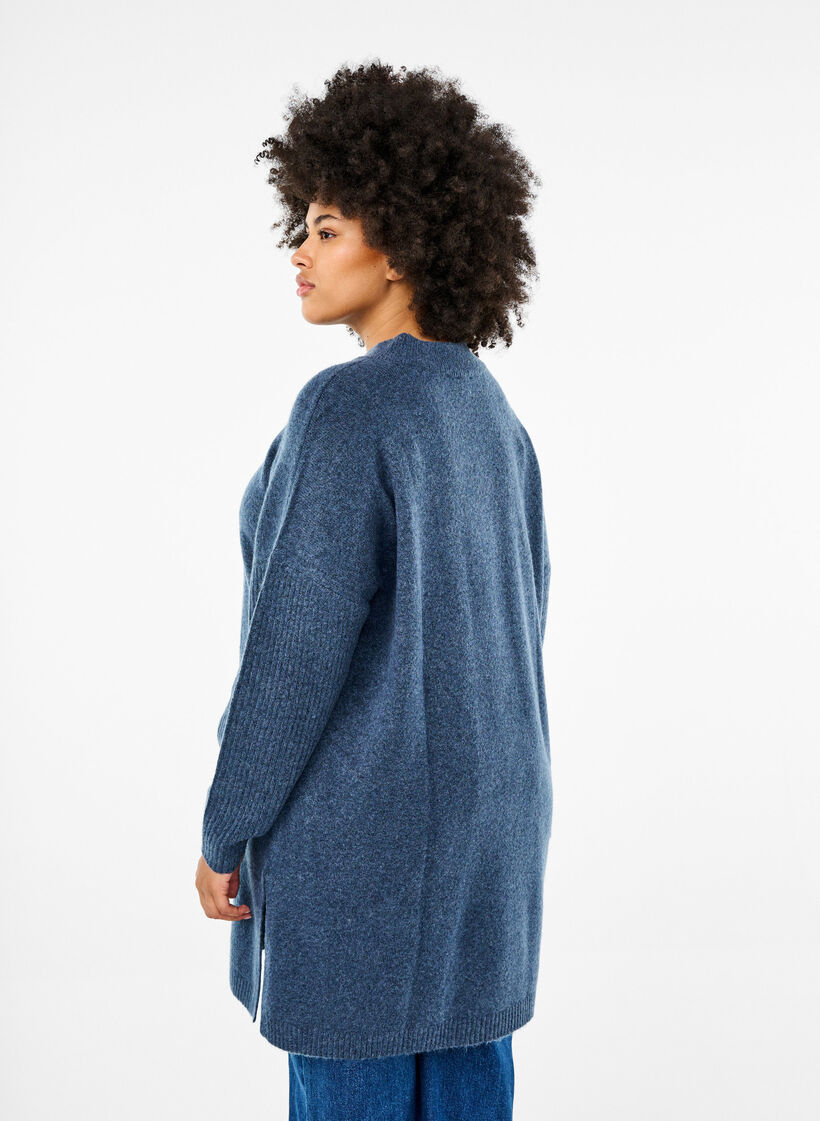 Lang strikbluse med lange ærmer, Bering Sea Mel., Model image number 1