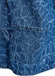 Denimjakke med bindelukning og lommer, Blue Denim Destroy, Packshot image number 3