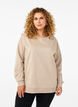 Sweatshirt med rund hals, Simply Taupe, Model image number 0