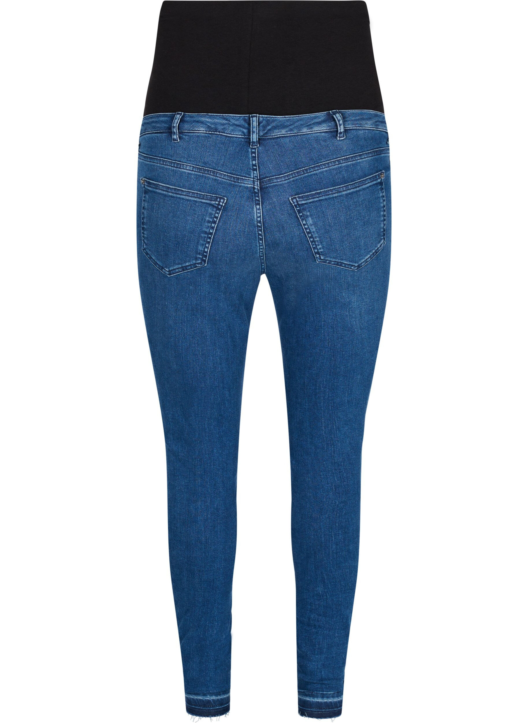 Zizzi Graviditets Amy jeans, Blue denim, Packshot image number 1