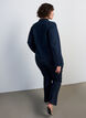 Figursyet denimjakke med lynl&aring;s, Bl&aring;, Model image number 2