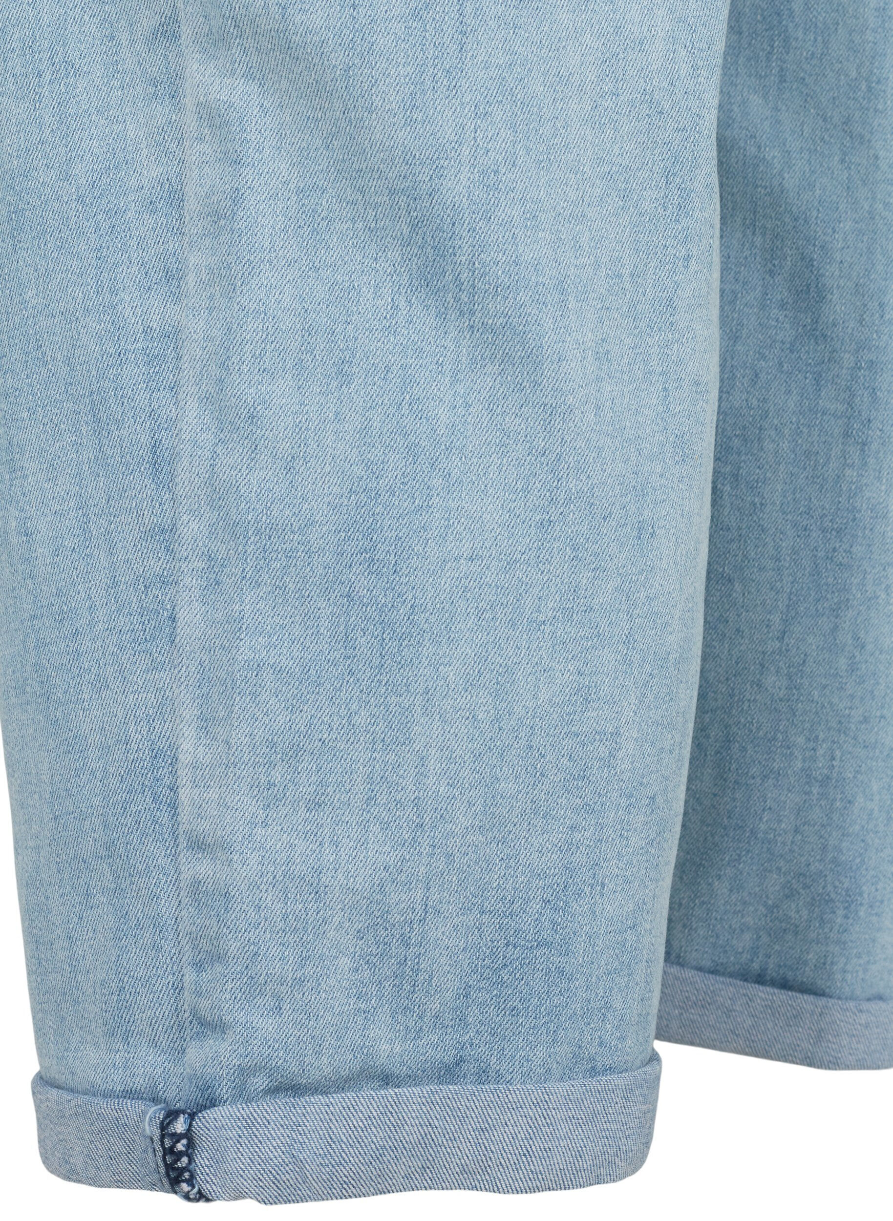 Zizzi7/8 jeans med opsm&oslash;g og h&oslash;j talje, Bl&aring;, Packshot image number 3