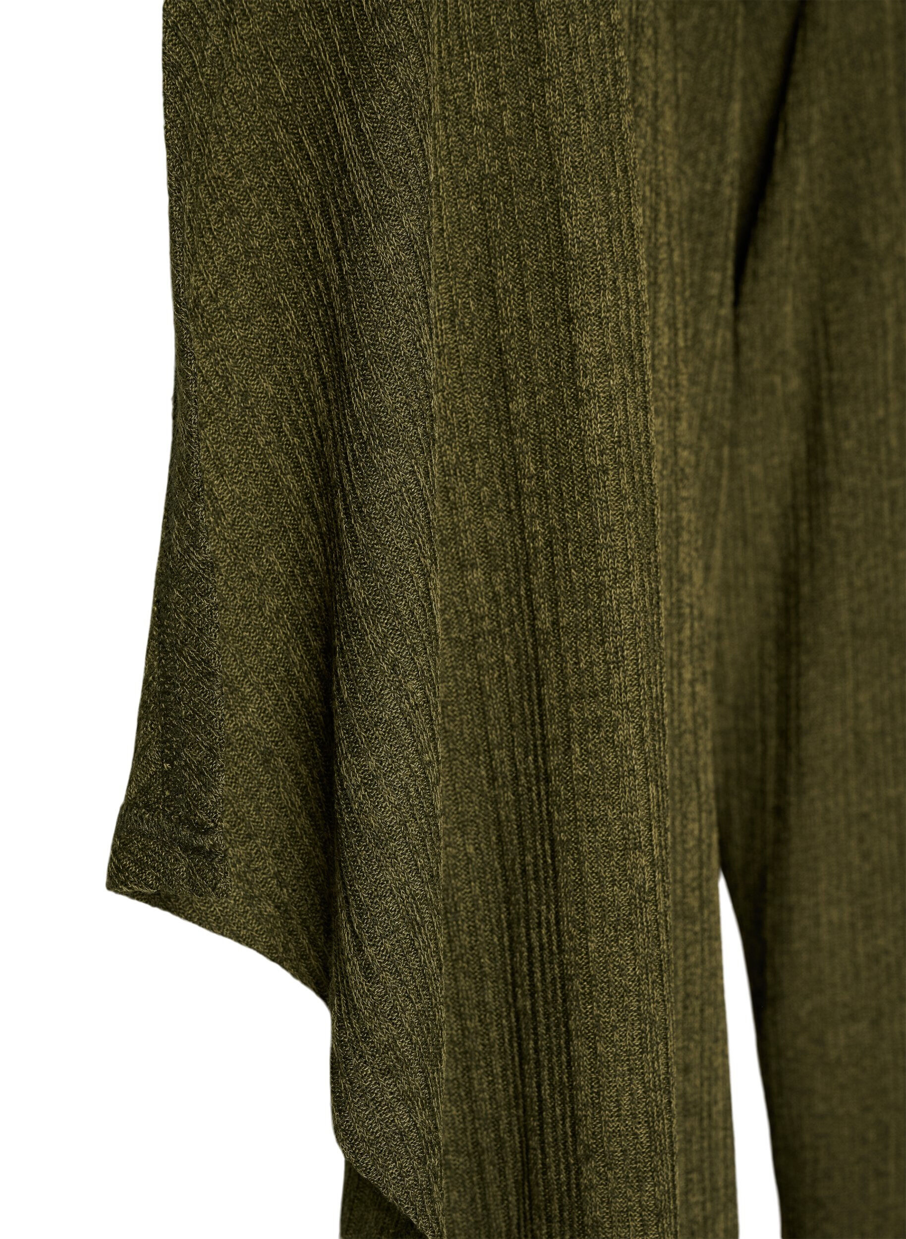 Zizzi&Aring;ben cardigan i struktureret jersey, Bl&aring;, Packshot image number 2