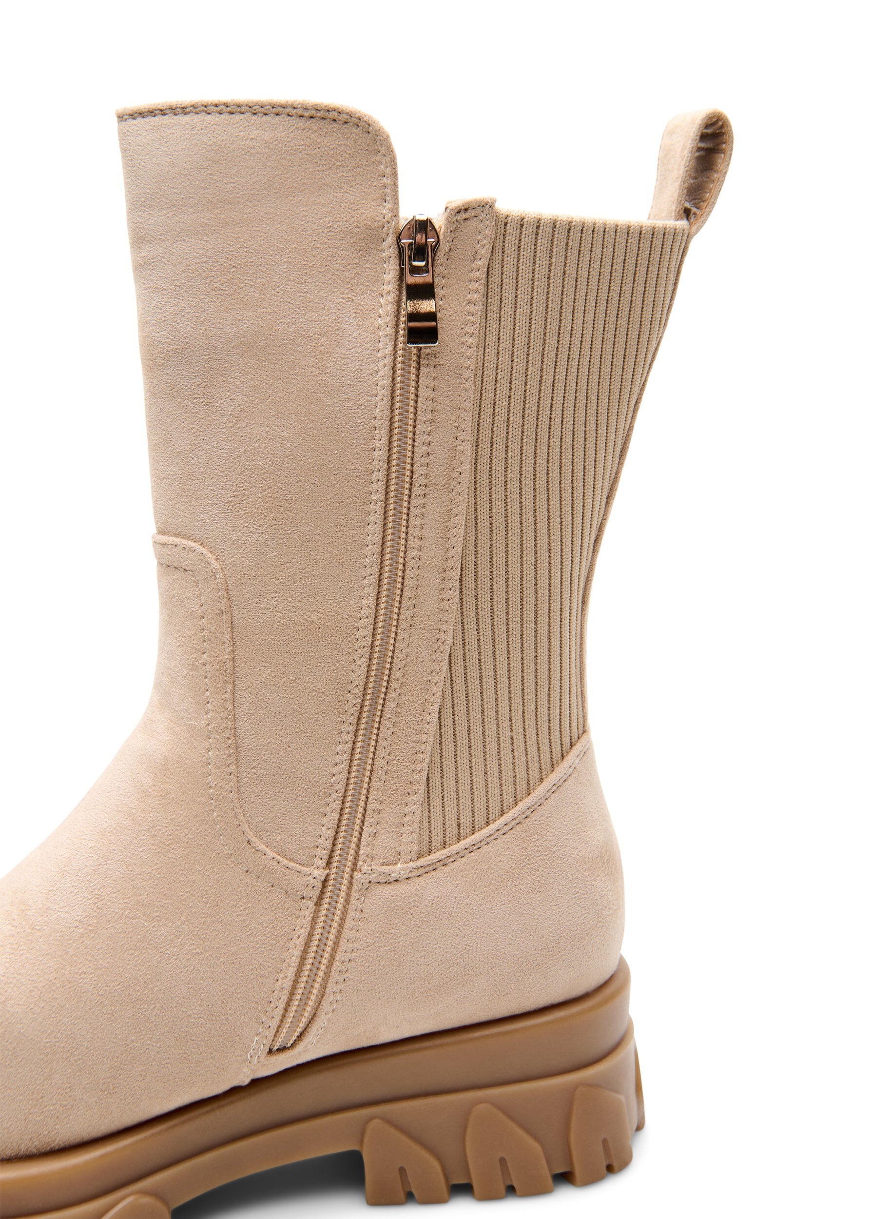ZizziChunky st&oslash;vle i imiteret ruskind, Beige, Packshot image number 2