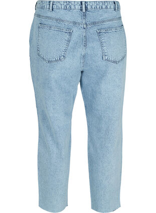 Cropped mom fit Mille jeans med løs pasform, Snow Wash 2, Packshot image number 1