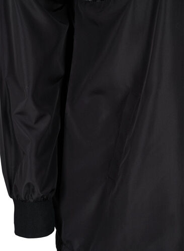 Træningsjakke med hætte og lommer, Black, Packshot image number 3