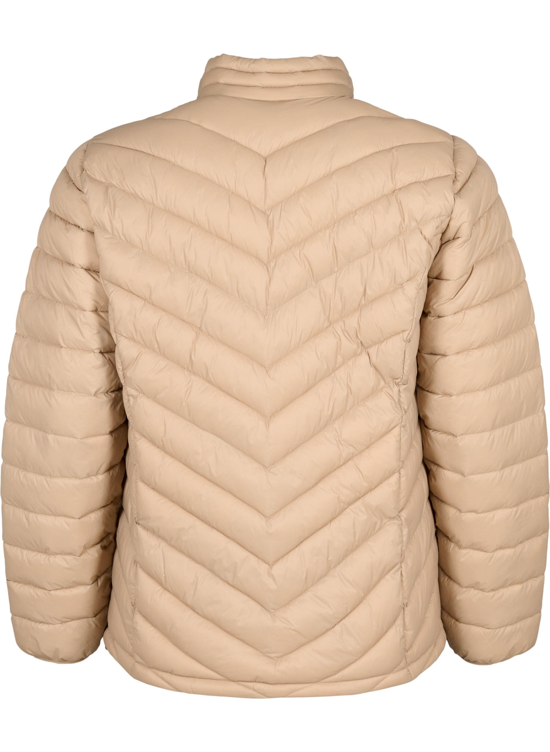 Zizzi Letv&aelig;gtsjakke med lommer , Brun, Packshot image number 1