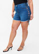 Denimshorts med snøredetaljer, Blue Denim, Model image number 2