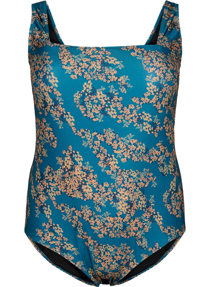 Badedragt med blomsterprint, Zebra Flower, Packshot image number 0