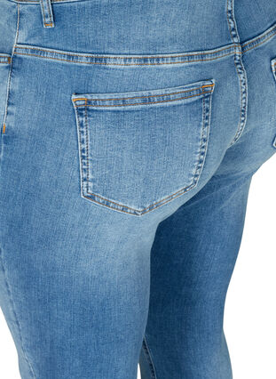 Ekstra slim Nille jeans med høj talje, Light blue denim, Packshot image number 3