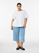 Boxy T-shirt i bomuld, Hvid, Model image number 1