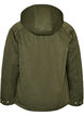 Vatteret parka med aftagelig h&aelig;tte, Gr&oslash;n, Packshot image number 1