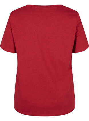 Bomulds t-shirt med tryk, Chinese Red Arisona, Packshot image number 1