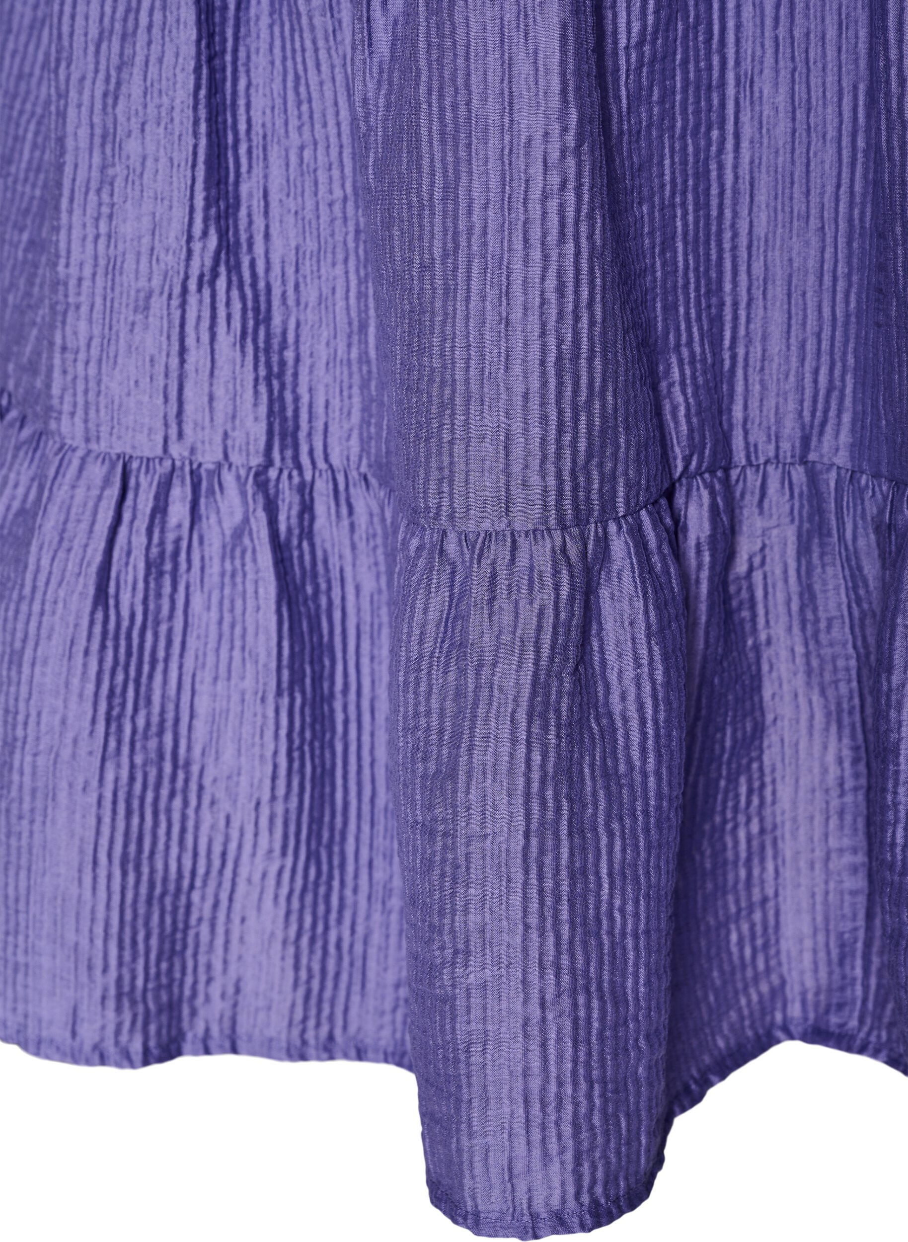 ZizziKjole med struktur og A-form, Lilla, Packshot image number 3