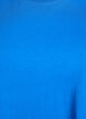 Basis t-shirt i bomuld med rund hals, Bl&aring;, Packshot image number 2