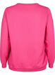 Sweatshirt med tekst , Fuchsia P. W. Reset, Packshot image number 1