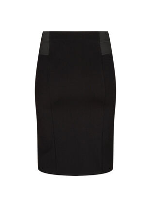 Tætsiddende nederdel med elastik i taljen , Black, Packshot image number 1
