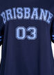 Sporty oversize college t-shirt, Bl&aring;, Packshot image number 2