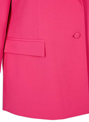 Klassisk blazer med knaplukning, Pink Yarrow, Packshot image number 3