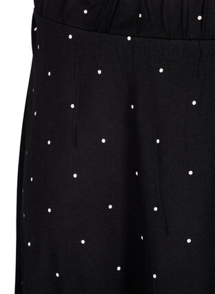 2-pak nederdel i viskose, Black / Black W. dot, Packshot image number 2