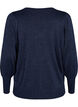 Strikbluse med glimmer og V-hals, Naval A.w.Blue Lurex, Packshot image number 1