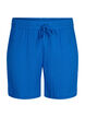 Shorts i bomuldsmusselin med lommer, Victoria blue, Packshot image number 0