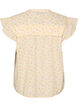 &AElig;rmel&oslash;s skjortebluse i bomuld med A-form, Gul, Packshot image number 1