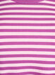 Stribet bluse med lange &aelig;rmer, Lilla, Packshot image number 2