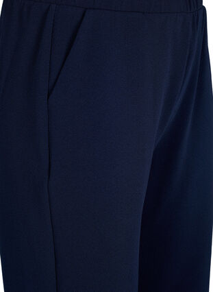 Løse bukser med 7/8 længde, Navy Blazer Solid, Packshot image number 2