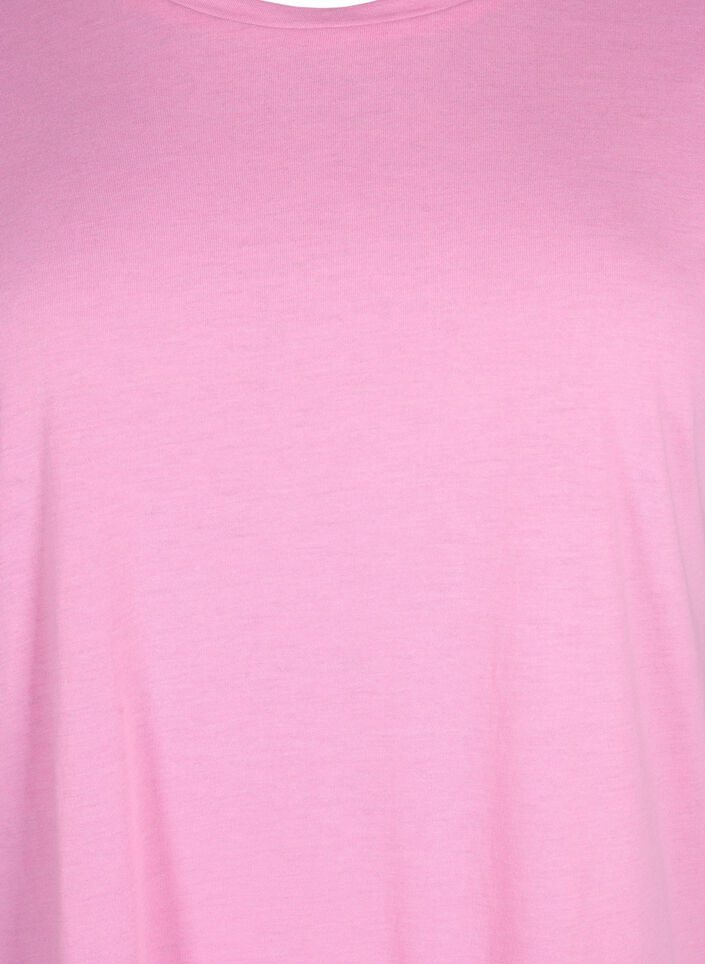 Kort&aelig;rmet t-shirt i bomuldsblanding, Lyser&oslash;d, Packshot image number 2