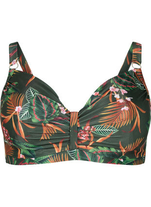 Bikini bh med bøjle og print, Boheme Palm AOP, Packshot image number 0