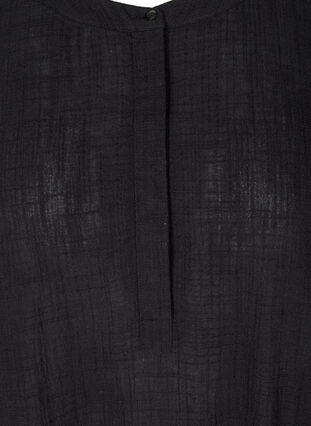 Ærmeløs kjole i bomuld, Black, Packshot image number 2