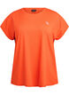 Ensfarvet tr&aelig;nings t-shirt, Orange, Packshot image number 0