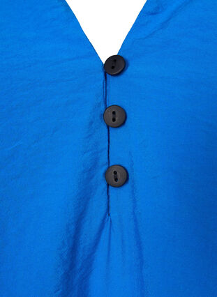 Langærmet bluse i viskosemix, Skydiver, Packshot image number 2