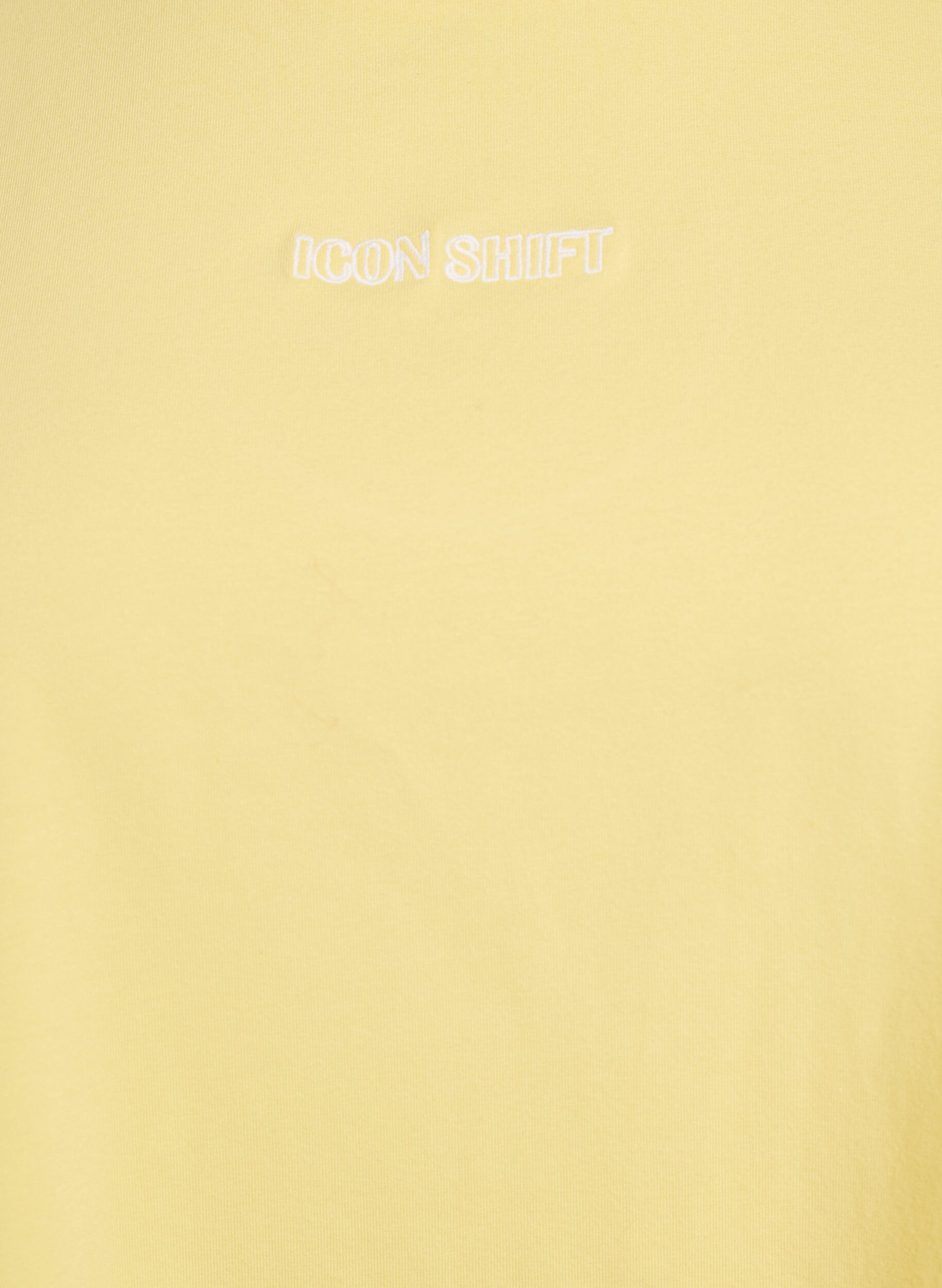ZizziT-shirt i &oslash;kologisk bomuld med lille frontmotiv, Gul, Packshot image number 2