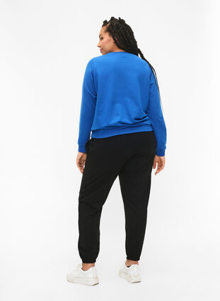 Sweatbukser med lommer, Black, Model image number 1