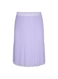 Plisseret midinederdel, Lavender SOLID