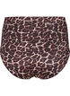 Bikini trusser med print og høj talje, Autentic Leopard, Packshot image number 1