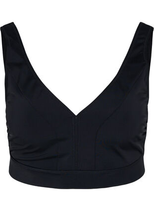 Bikini top med v-udskæring, Black, Packshot image number 0