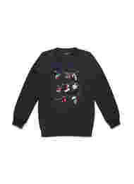 Jule sweatshirt til børn, Black Decoration